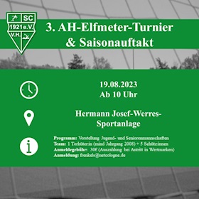 3. AH-Elfmeter-Turnier & Saisonauftakt